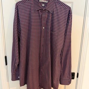 Men's Southern Point Co. Blue, Pink and White Checkered Shirt